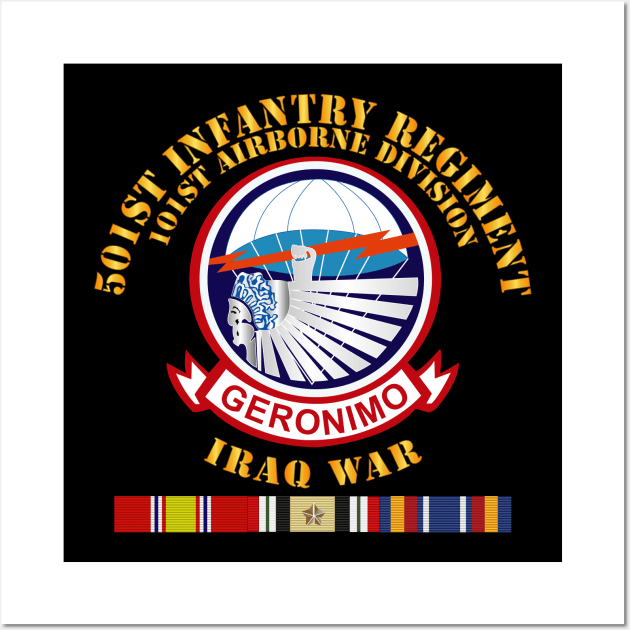 501st Infantry Regiment w IRAQ SVC Wall Art by twix123844